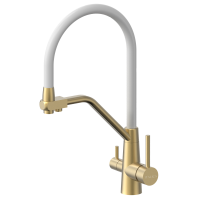 8L2023 brushed gold+white hose