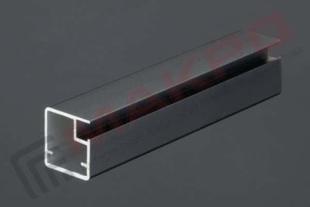 Профиль фасадный ПР-02 L=5800 мм Черный браш МАКРО(mz01