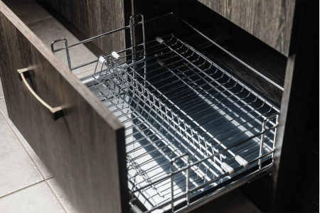 Сушка в нижнюю базу 800 под напр. Stealth AQ, хром с поддоном из нерж.стали